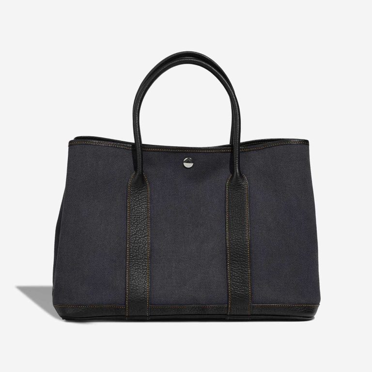 Hermès Garden Party 36 Toile / Négonda Denim Foncé / Black Front | Sell your designer bag