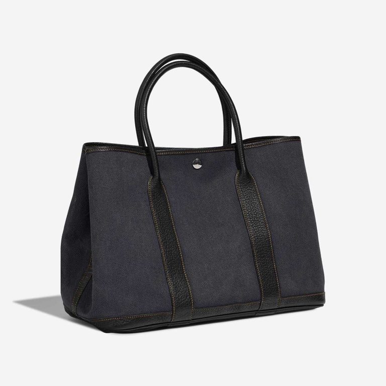 Hermès Garden Party 36 Toile / Négonda Denim Foncé / Black | Sell your designer bag