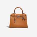 Hermès Kelly 25 SableNaturel Front  | Sell your designer bag on Saclab.com