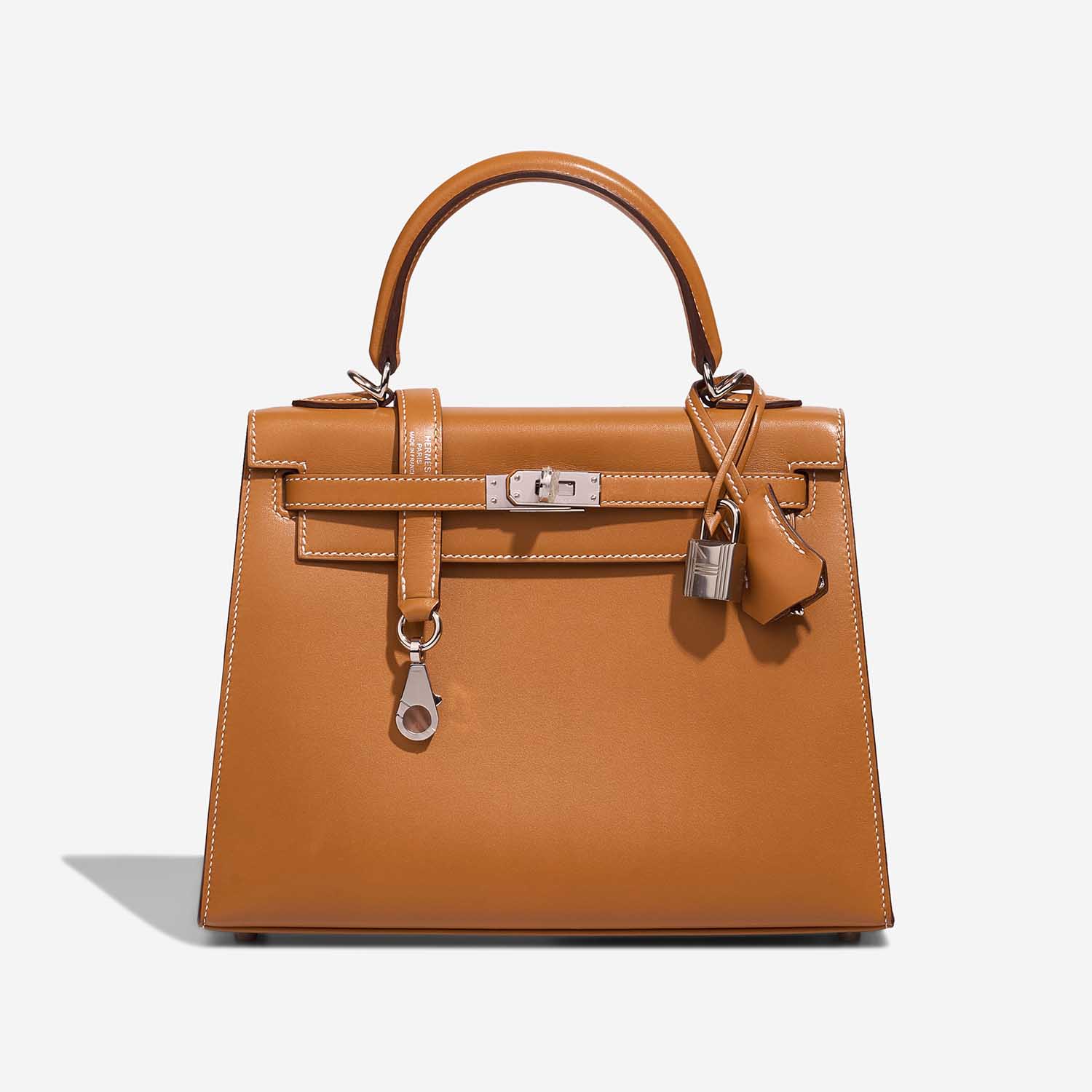 Hermès Kelly 25 SableNaturel Front  S | Sell your designer bag on Saclab.com