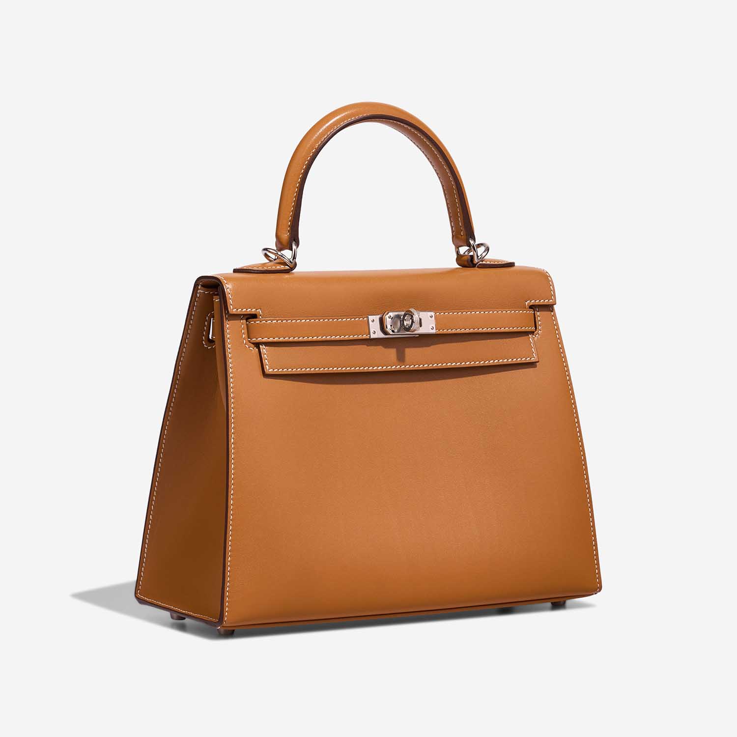 Hermès Kelly 25 SableNaturel Side Front  | Sell your designer bag on Saclab.com