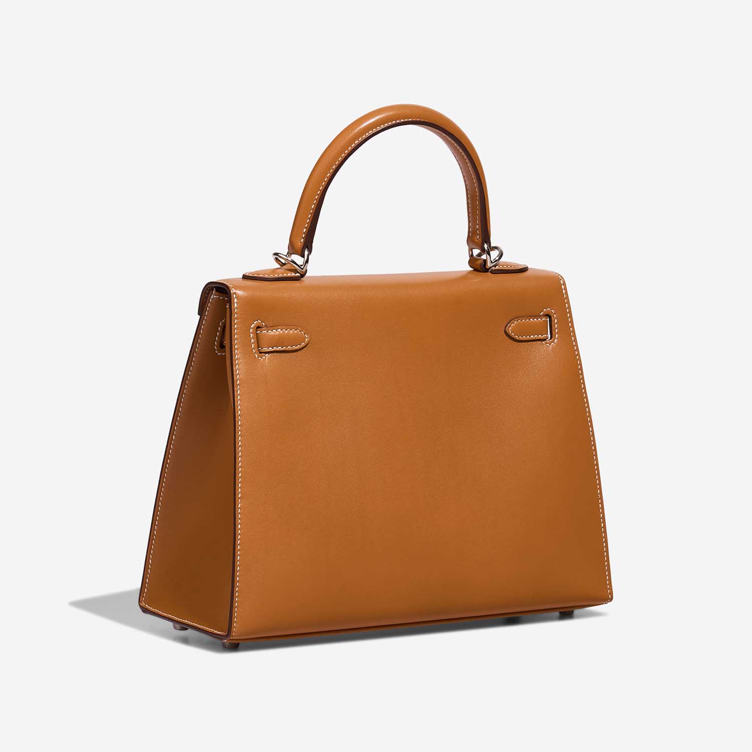 Hermès Kelly 25 SableNaturel Side Back | Sell your designer bag on Saclab.com