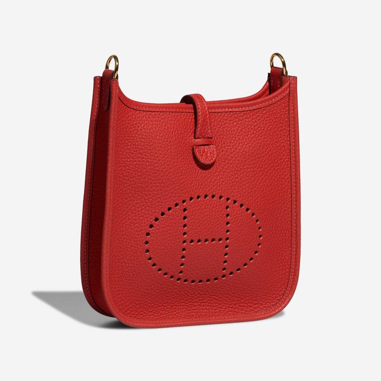 Hermès Evelyne 16 RougeVermillon-RougeVif Side Front | Vendre votre sac de créateur sur Saclab.com