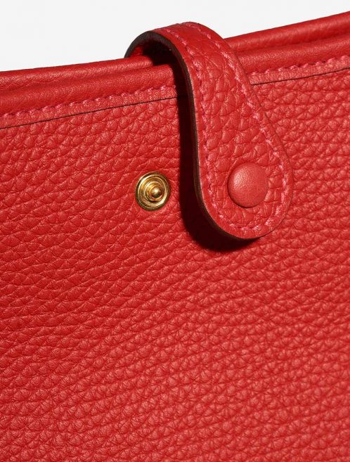 Hermès Evelyne 16 RougeVermillon-RougeVif Closing System  | Sell your designer bag on Saclab.com