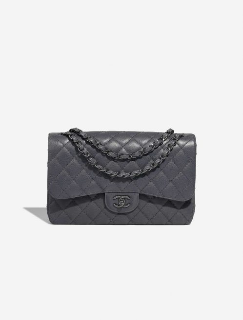 Chanel Timeless Jumbo BluishGrey Front  | Sell your designer bag on Saclab.com