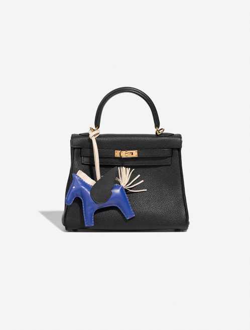 Hermès Rodeo Pegasus MM BluedeFrance-Black-Craie Closing System  | Sell your designer bag on Saclab.com