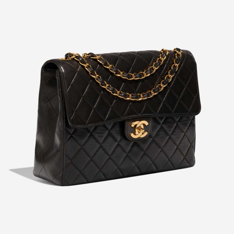 Chanel Timeless Jumbo Black Side Front  | Sell your designer bag on Saclab.com