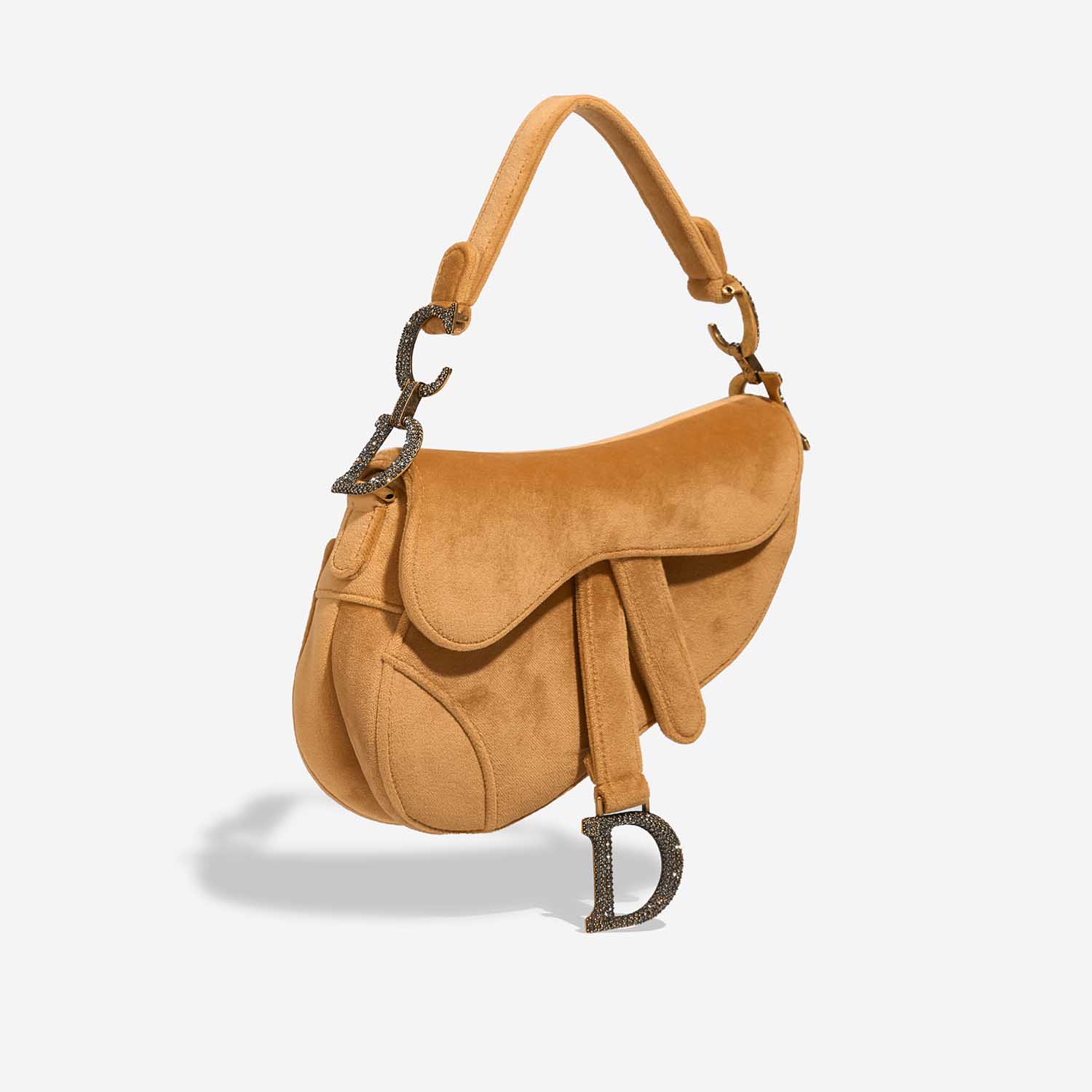 Dior Saddle Mini Camel Side Front  | Sell your designer bag on Saclab.com