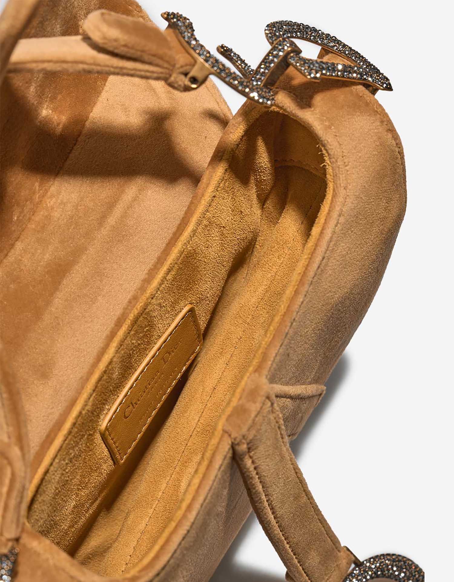 Dior Saddle Mini Camel Inside  | Sell your designer bag on Saclab.com