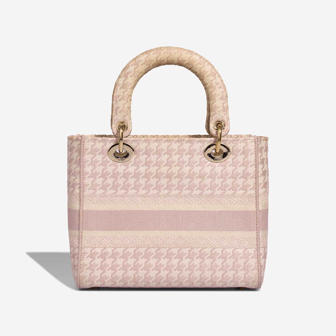 Dior LadyD-Lite Medium Beigerose Back  | Sell your designer bag on Saclab.com