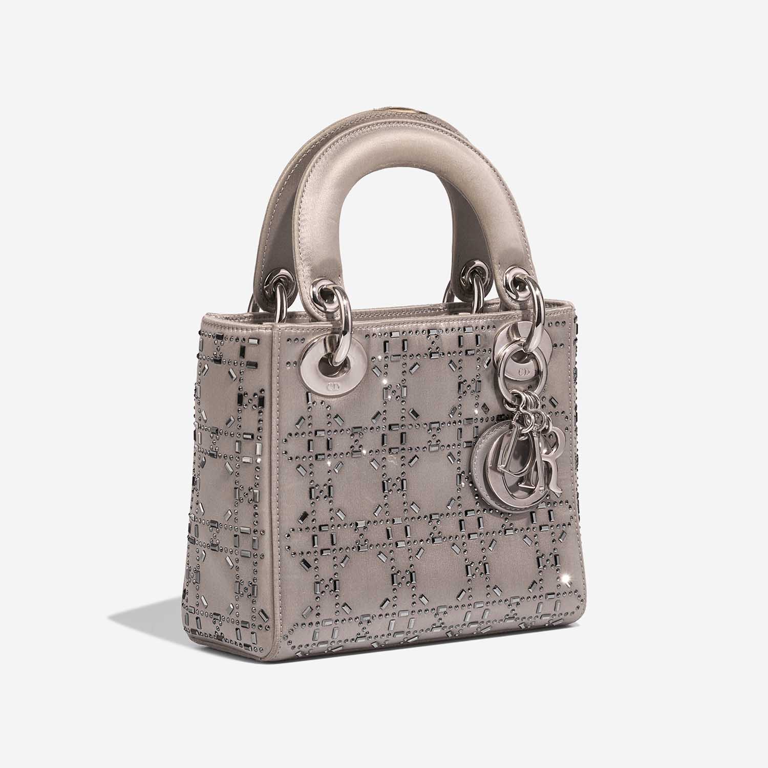 Dior Lady Mini Taupe Side Front  | Sell your designer bag on Saclab.com