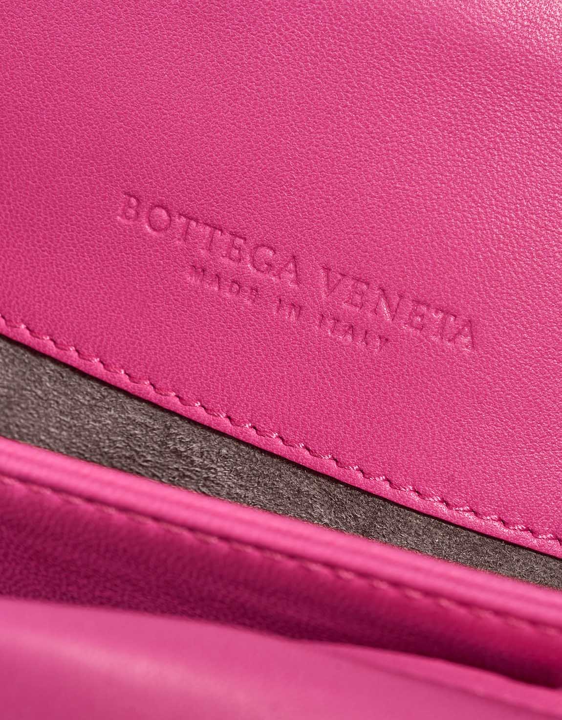 BottegaVeneta Olimpia Medium Pink Logo  | Sell your designer bag on Saclab.com
