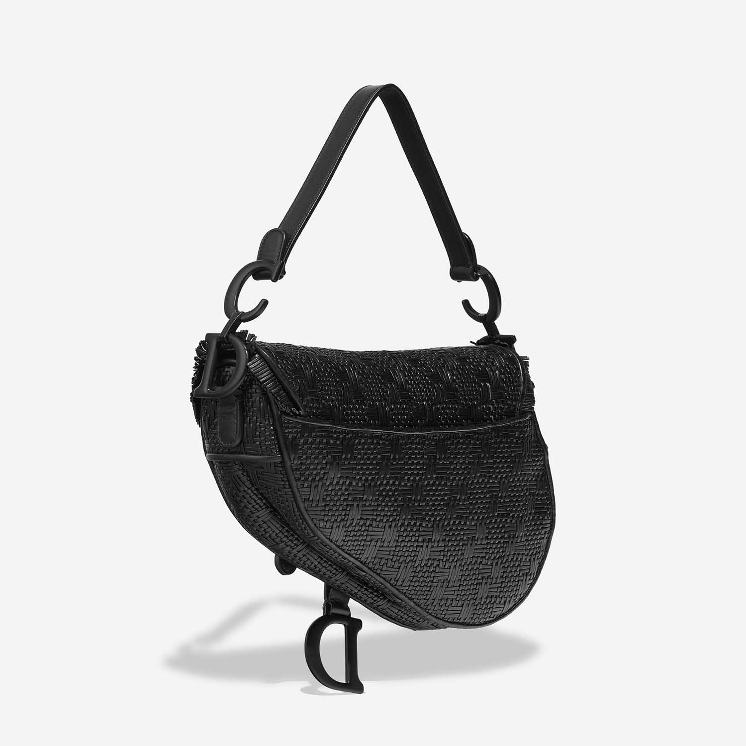 Dior Saddle Medium Black Side Back | Sell your designer bag on Saclab.com