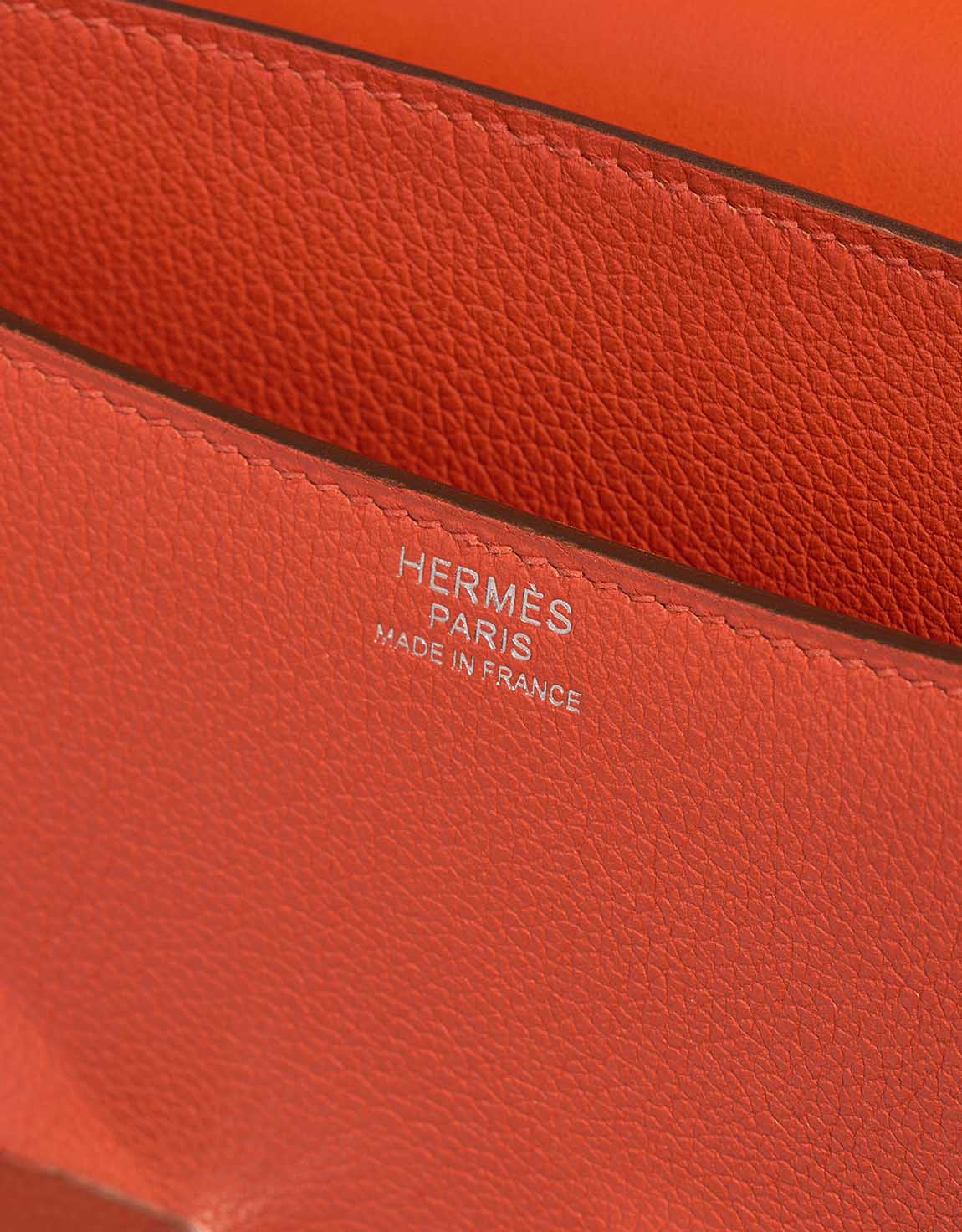 Hermès Constance 24 OrangePoppy Logo  | Sell your designer bag on Saclab.com