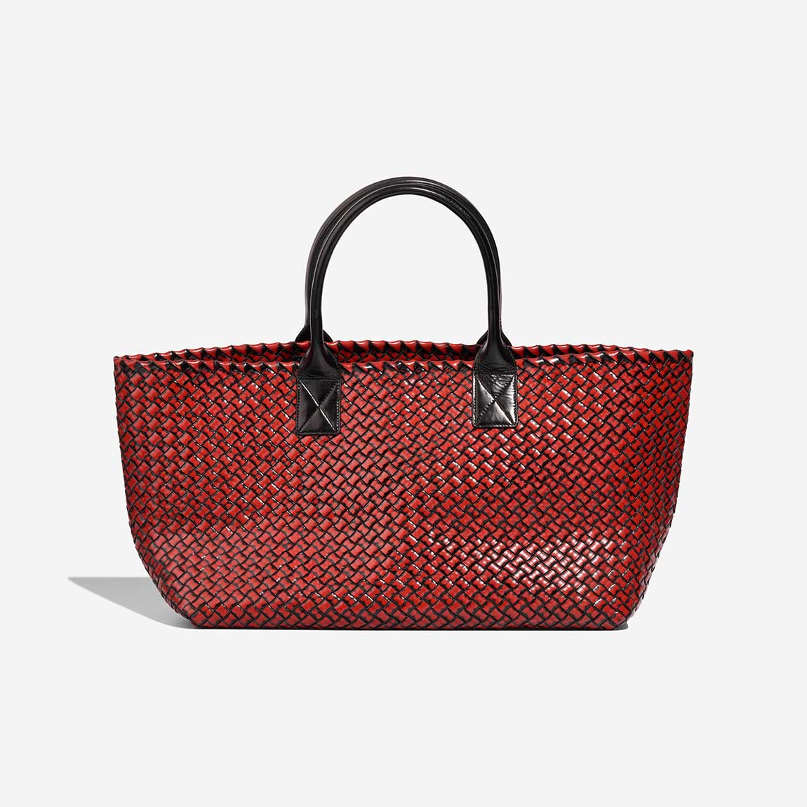 BottegaVeneta Cabat Large Red-Black Back  | Sell your designer bag on Saclab.com