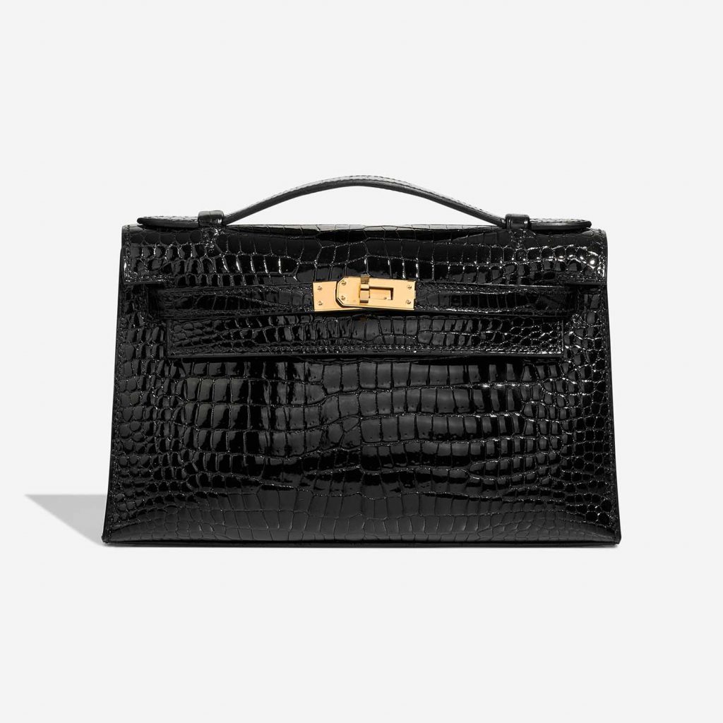 Hermès Kelly Pochette Alligator Mississippi Black SACLÀB