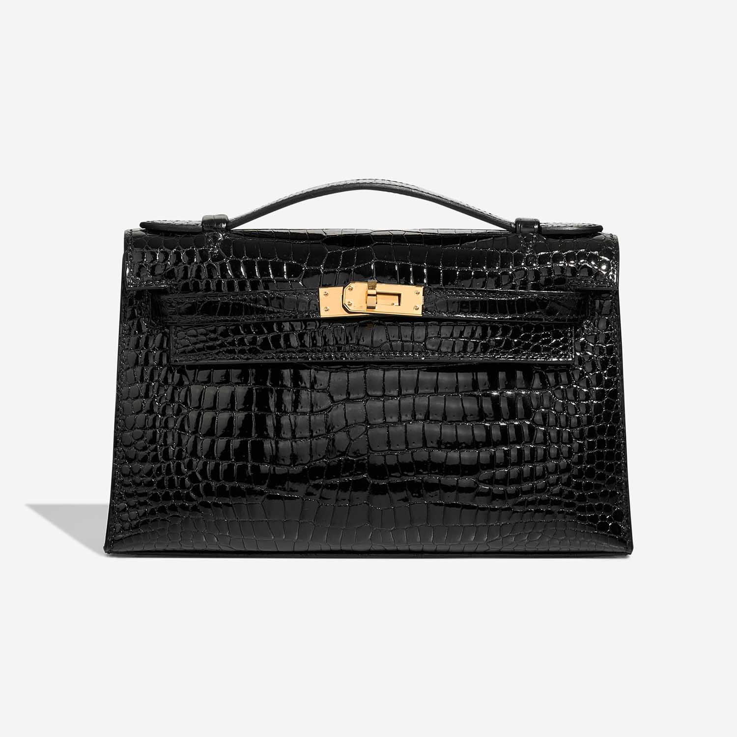 Hermès Kelly Pochette Black Front  S | Sell your designer bag on Saclab.com