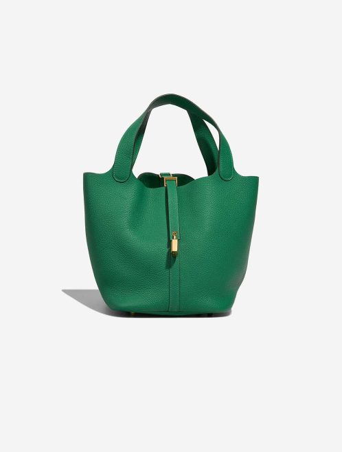 Hermès Picotin 22 Taurillon Clémence Vert Jade Front | Vendre votre sac de créateur