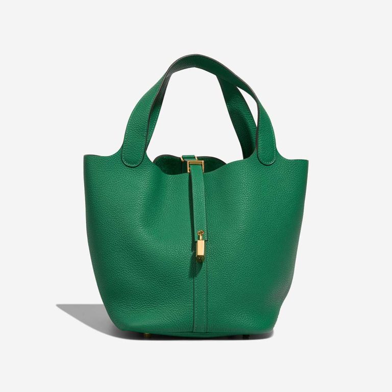 Hermès Picotin 22 Taurillon Clémence Vert Jade Front | Vendre votre sac de créateur