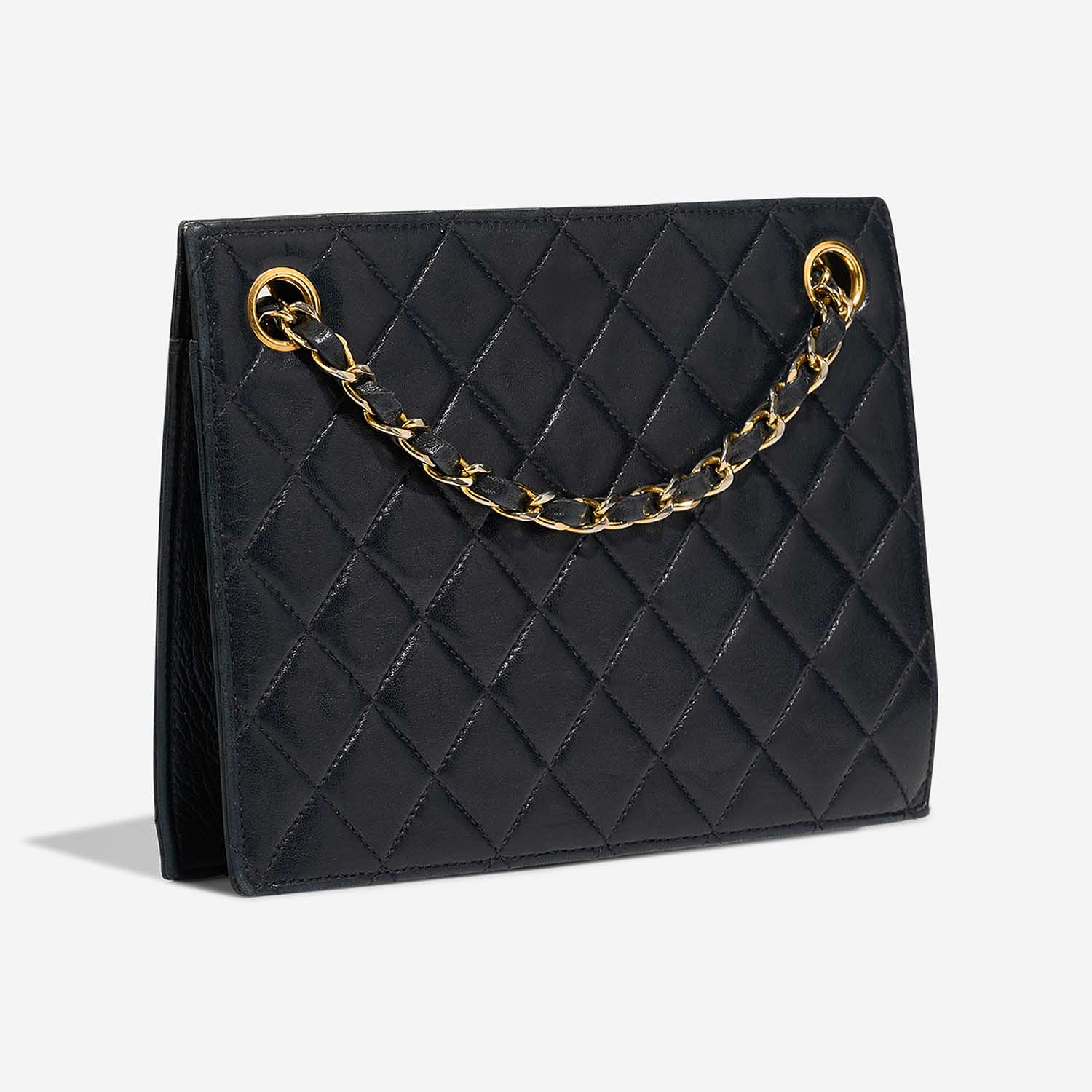 Chanel Clutch OneSize Navy Side Back | Sell your designer bag on Saclab.com
