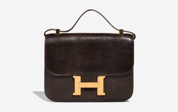 Hermès Constance 24 Salvator Lizard Marron Front | Sell your designer bag