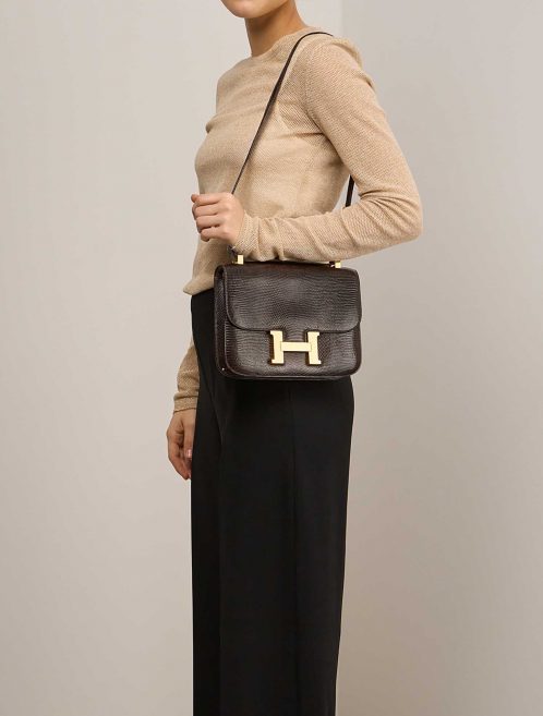Hermès Constance 24 Marron on Model | Sell your designer bag on Saclab.com