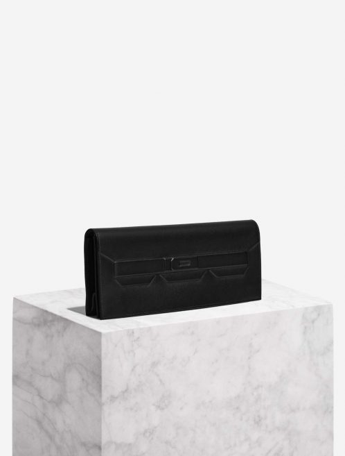 Hermès BirkinShadow Clutch Black Front  | Sell your designer bag on Saclab.com