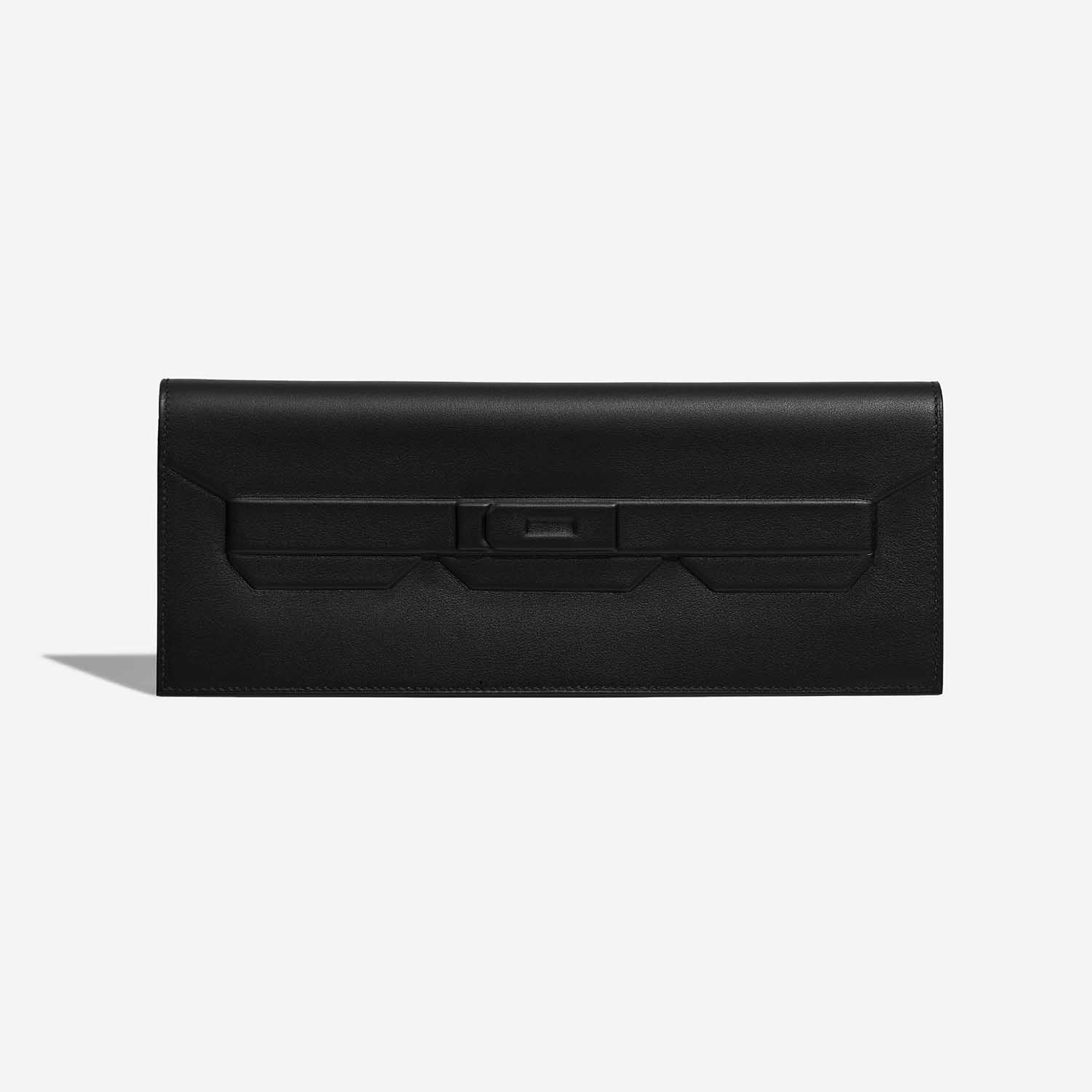 Hermès BirkinShadow Clutch Black Front  S | Sell your designer bag on Saclab.com