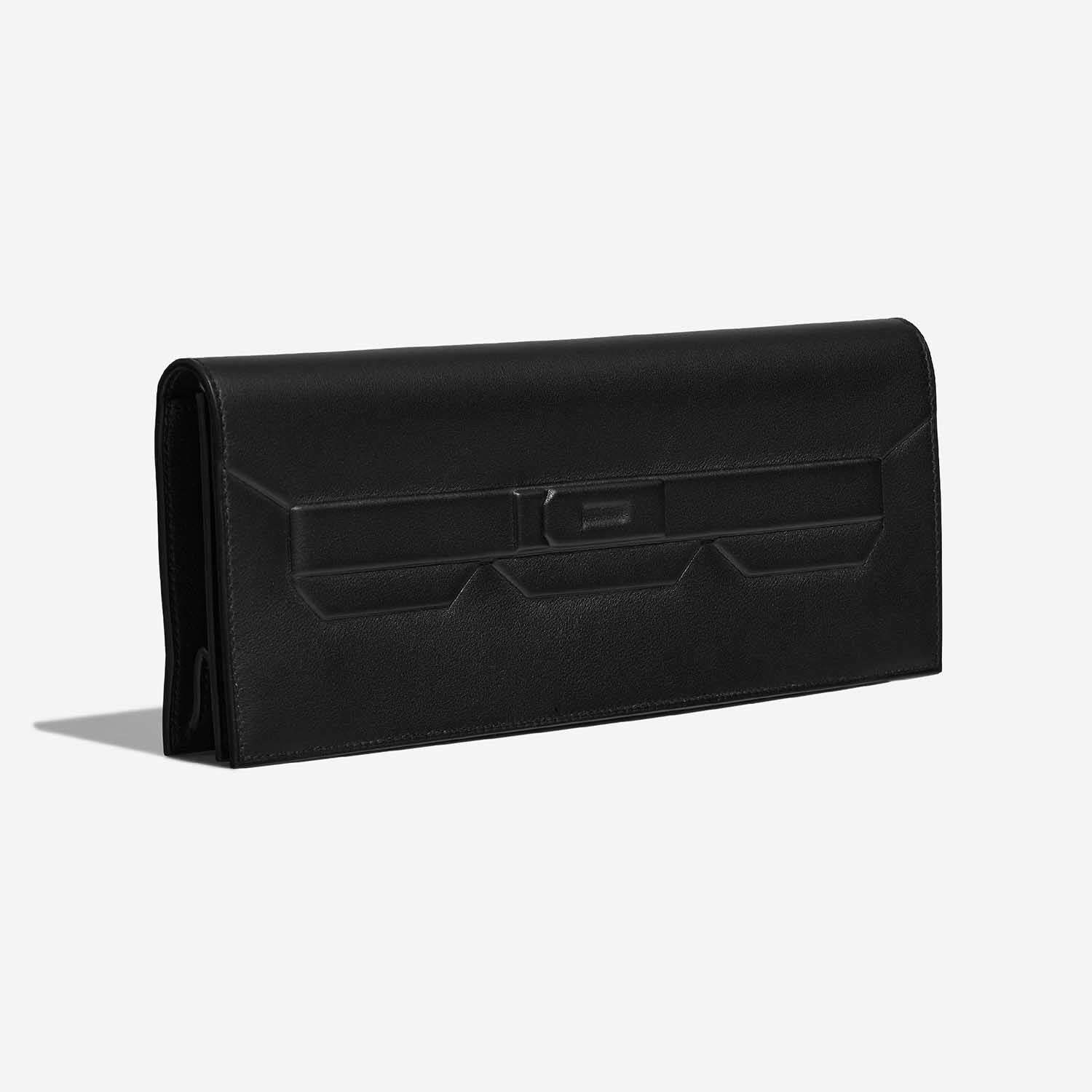 Hermès BirkinShadow Clutch Black Side Front  | Sell your designer bag on Saclab.com