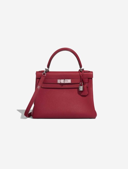 Hermès Kelly HSS 28 Togo Rouge Grenat Front | Verkaufen Sie Ihre Designer-Tasche