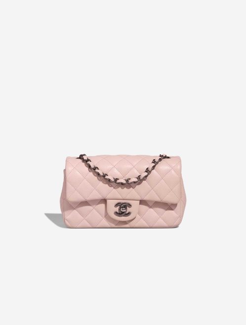 Chanel Timeless Mini Rectangular Caviar Light Rose Front | Sell your designer bag