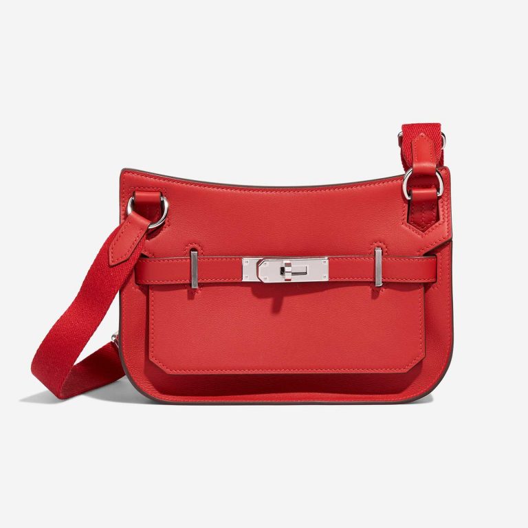 Hermès Jypsiere Mini RougeVermillon Front  S | Sell your designer bag on Saclab.com