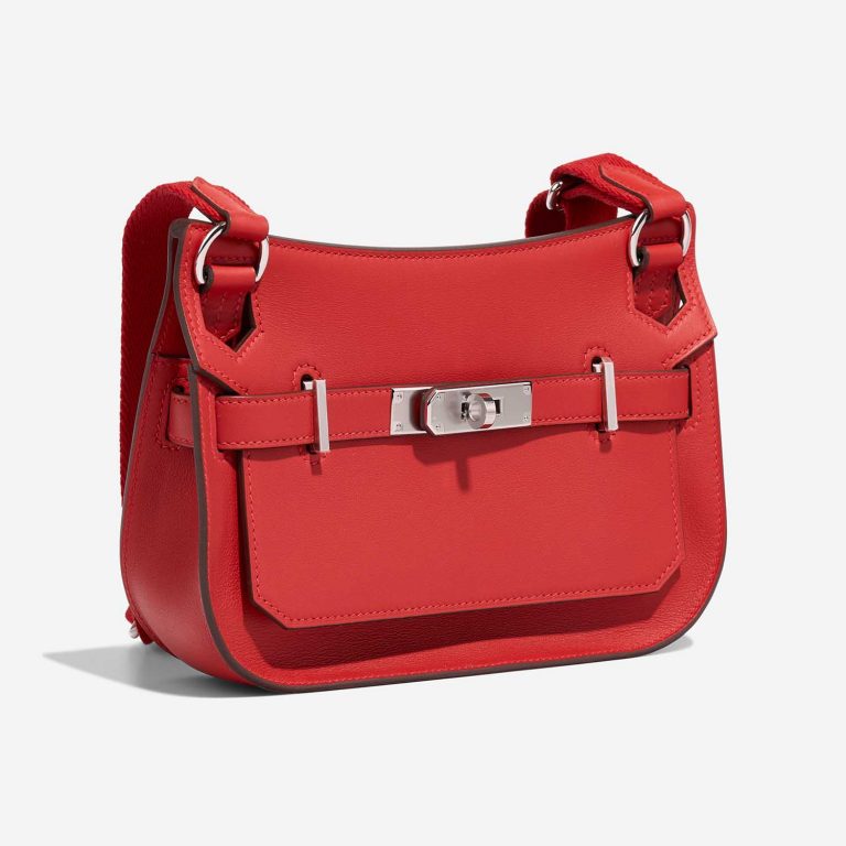 Hermès Jypsiere Mini RougeVermillon Side Front  | Sell your designer bag on Saclab.com