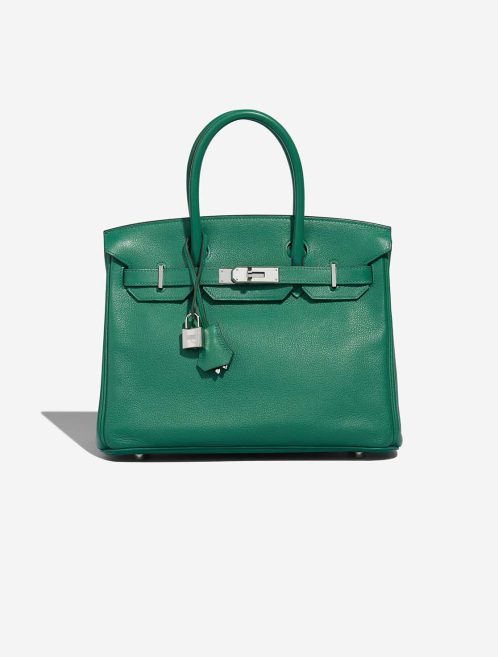 Hermès Birkin 30 Taurillon Clémence Vert Vertigo Front | Sell your designer bag
