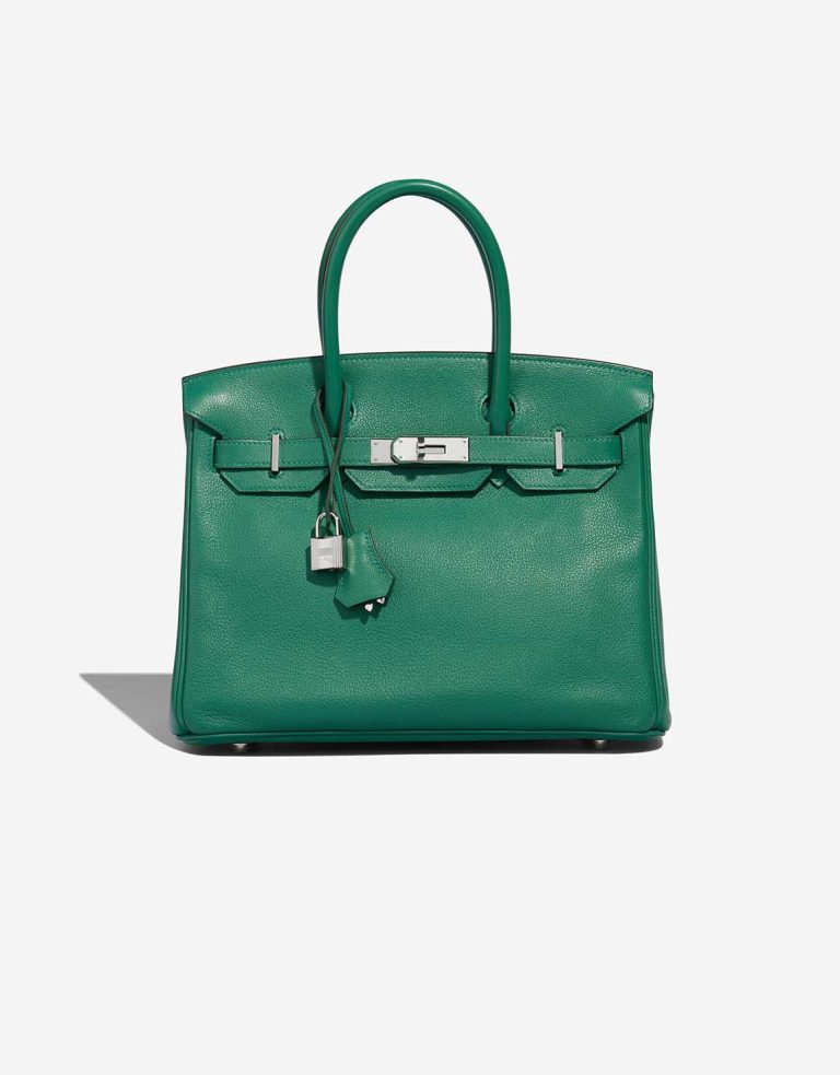 Hermès Birkin 30 Taurillon Clémence Vert Vertigo Front | Sell your designer bag