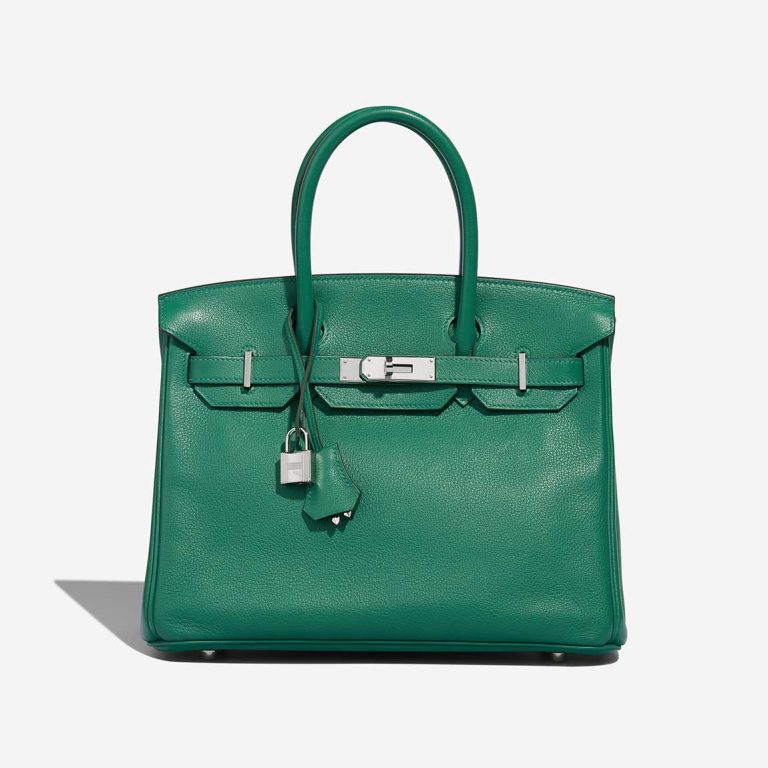 Hermès Birkin 30 Taurillon Clémence Vert Vertigo Front | Vendre votre sac de créateur