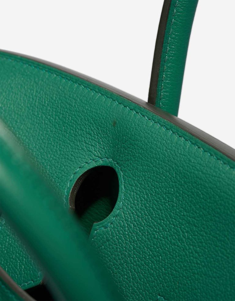 Hermès Birkin 30 Taurillon Clémence Vert Vertigo Signes d'usure | Vendre votre sac de créateur