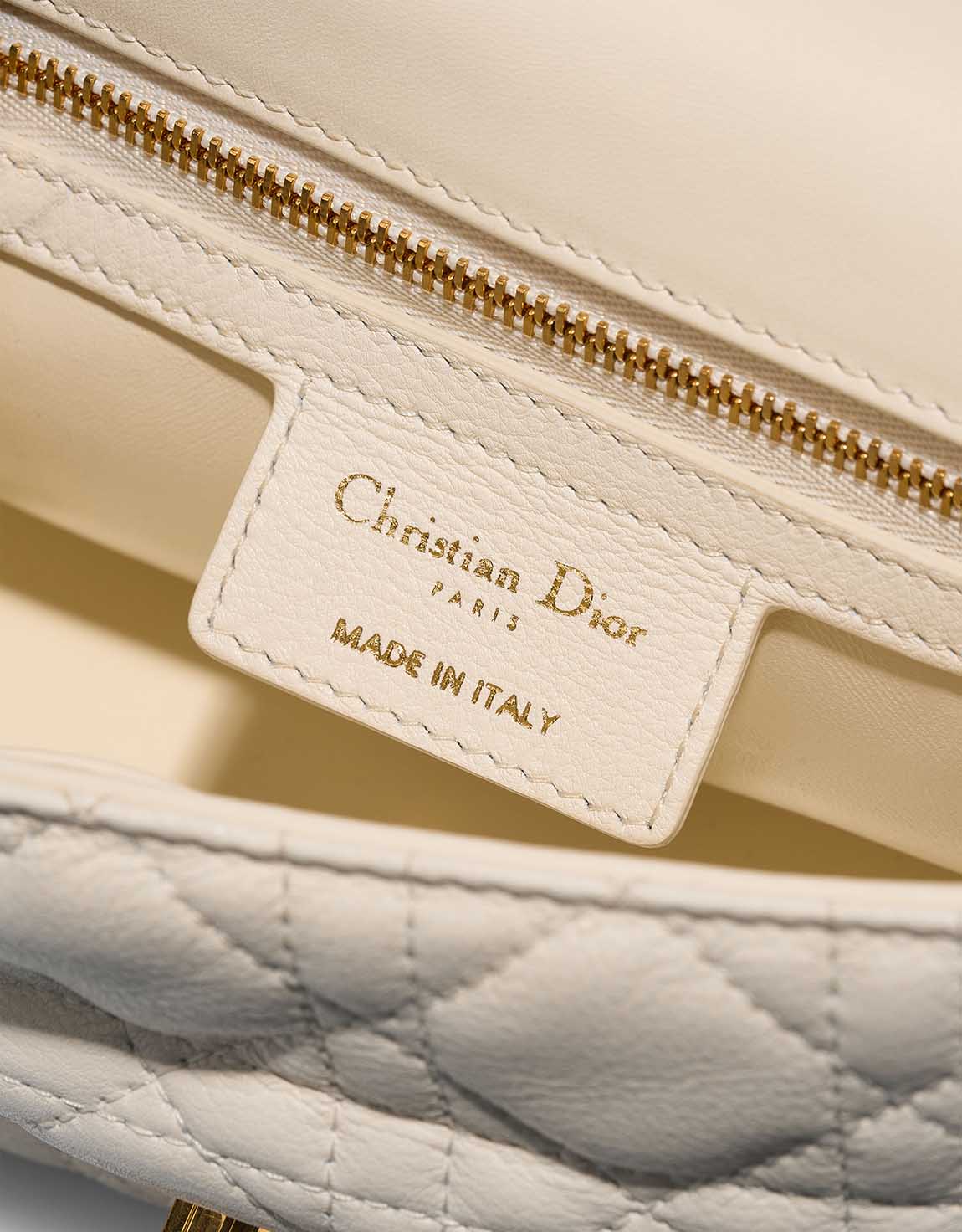 Dior Caro Small Calf White Logo | Sell your designer bag