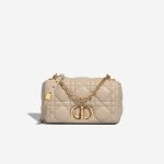 Dior Caro Medium Lammleder Beige Front | Verkaufen Sie Ihre Designertasche