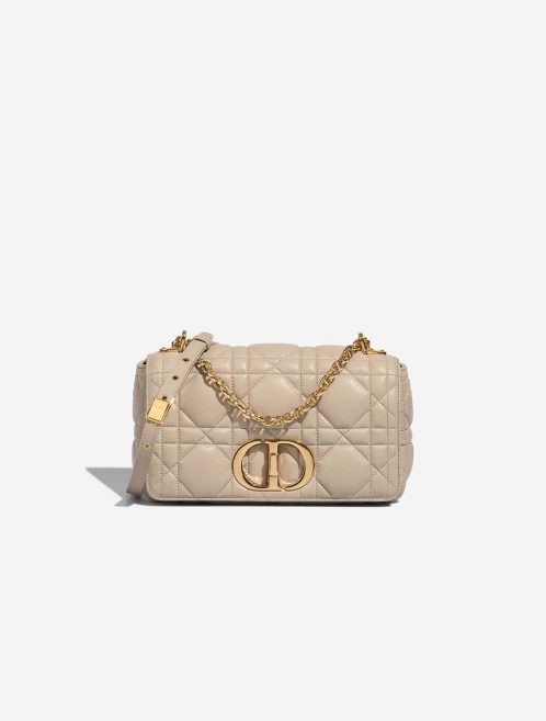 Dior Caro Medium Lamb Beige  Front | Sell your designer bag