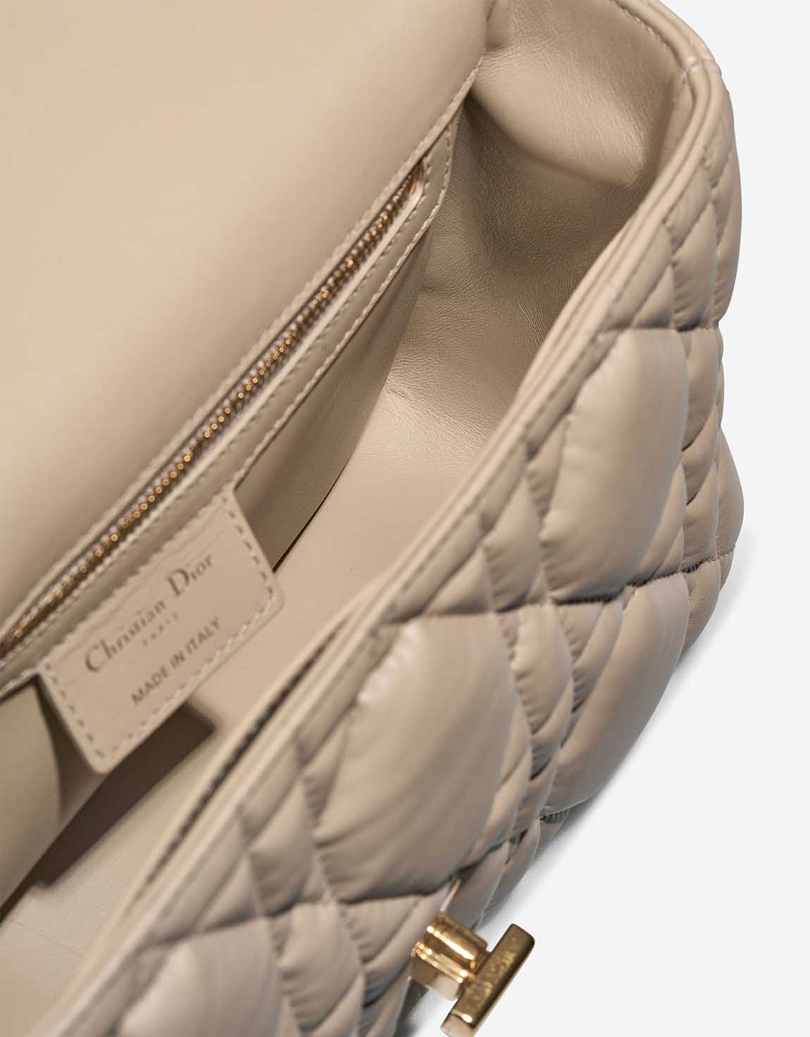 Dior Caro Medium Lamb Beige  Inside | Sell your designer bag