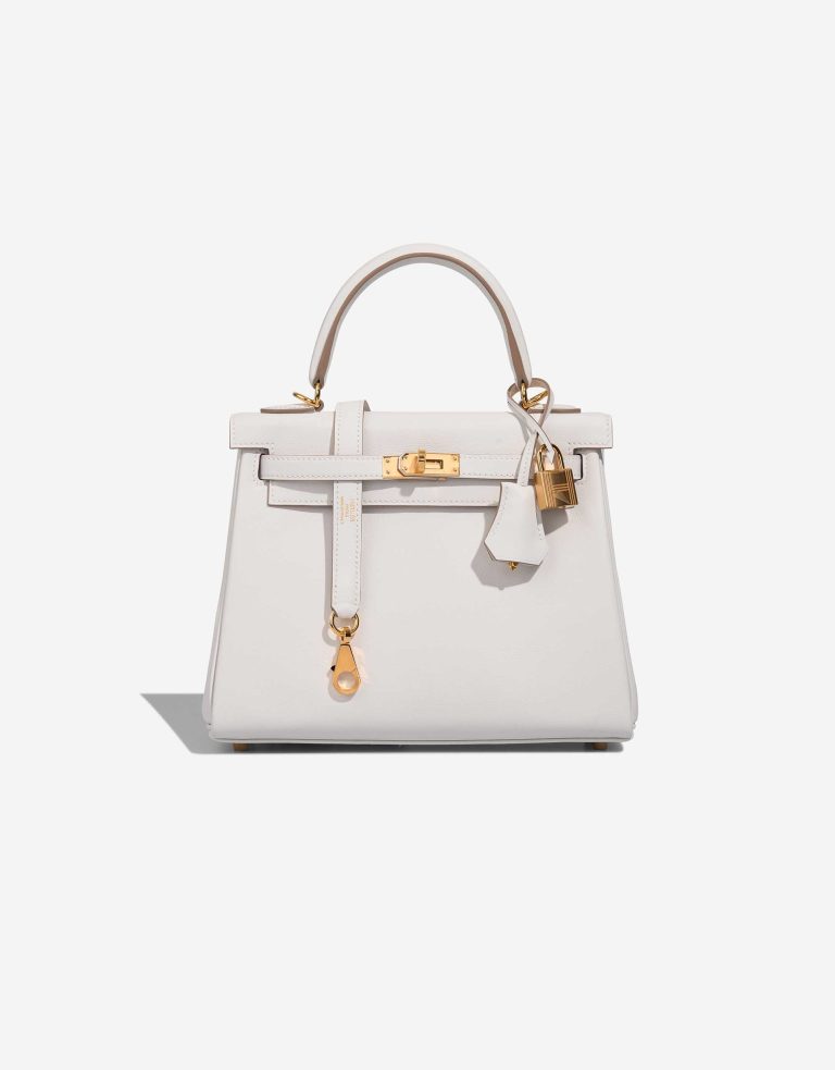 Hermès Kelly 25 Swift Gris Pâle Front | Sell your designer bag