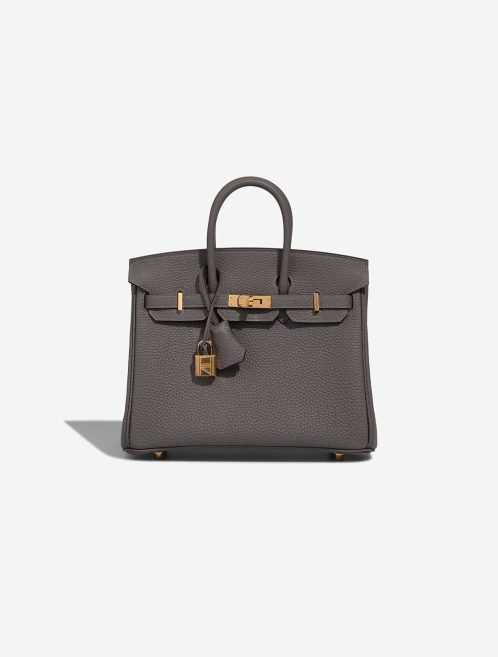 Hermès Birkin 25 Togo Gris Meyer Front | Verkaufen Sie Ihre Designer-Tasche