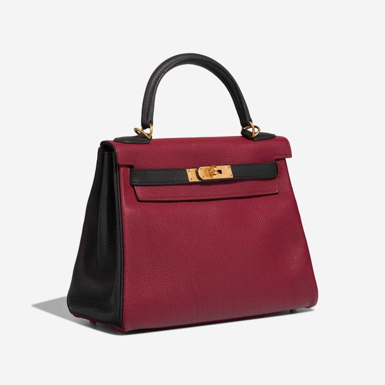 Hermès Kelly HSS 28 Togo Rubis / Schwarz | Verkaufen Sie Ihre Designer-Tasche