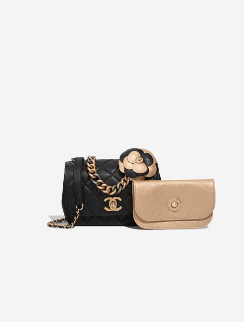 Chanel Timeless Mini Square Lammleder Schwarz / Gold Front | Verkaufen Sie Ihre Designer-Tasche