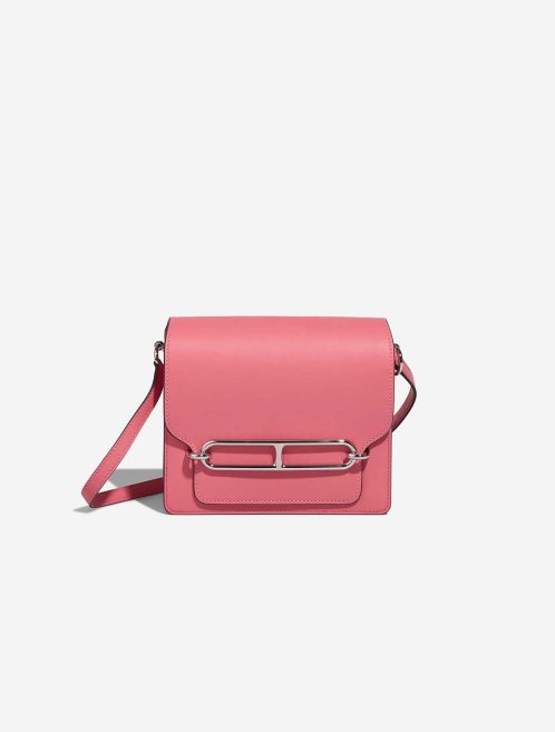Hermès Roulis 18 Swift Rose Azalée Front | Vendez votre sac de créateur