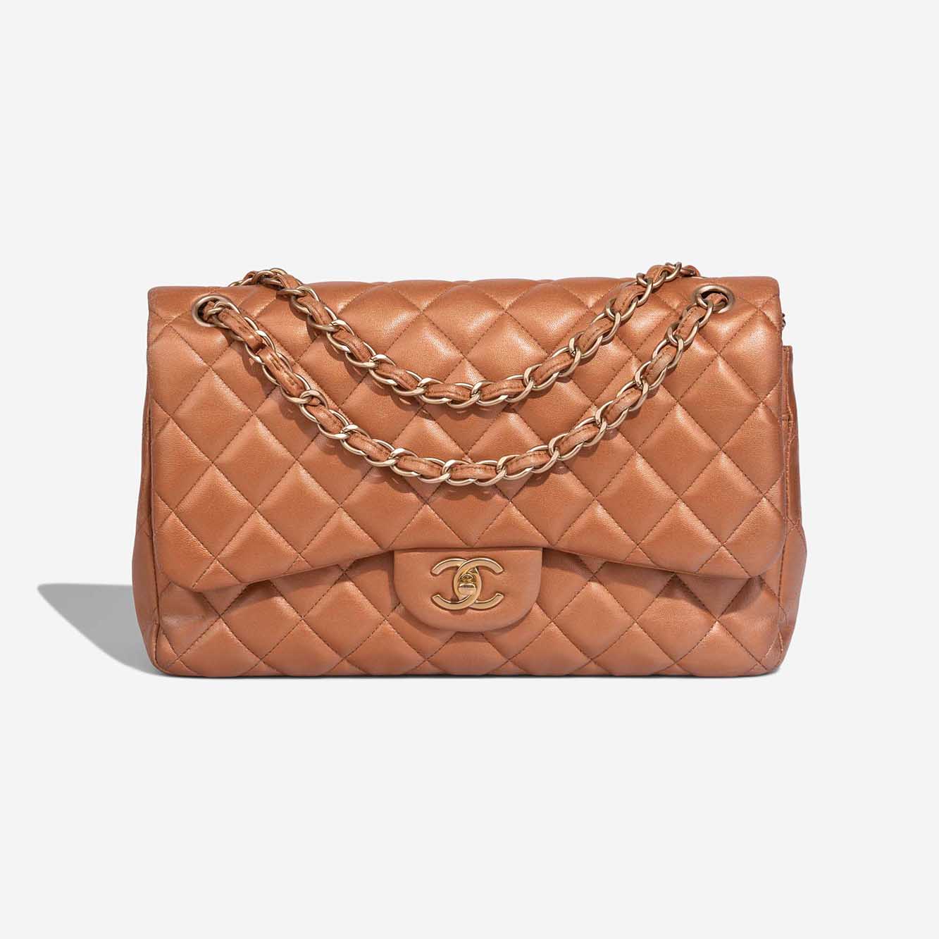 Chanel Timeless Jumbo Lamb Copper Front | Sell your designer bag