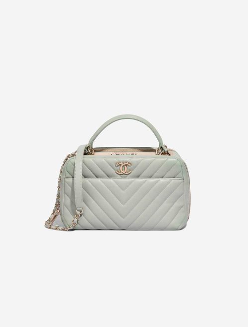 Chanel Trendy CC Vanity Medium Lamb Mint Green Front | Sell your designer bag
