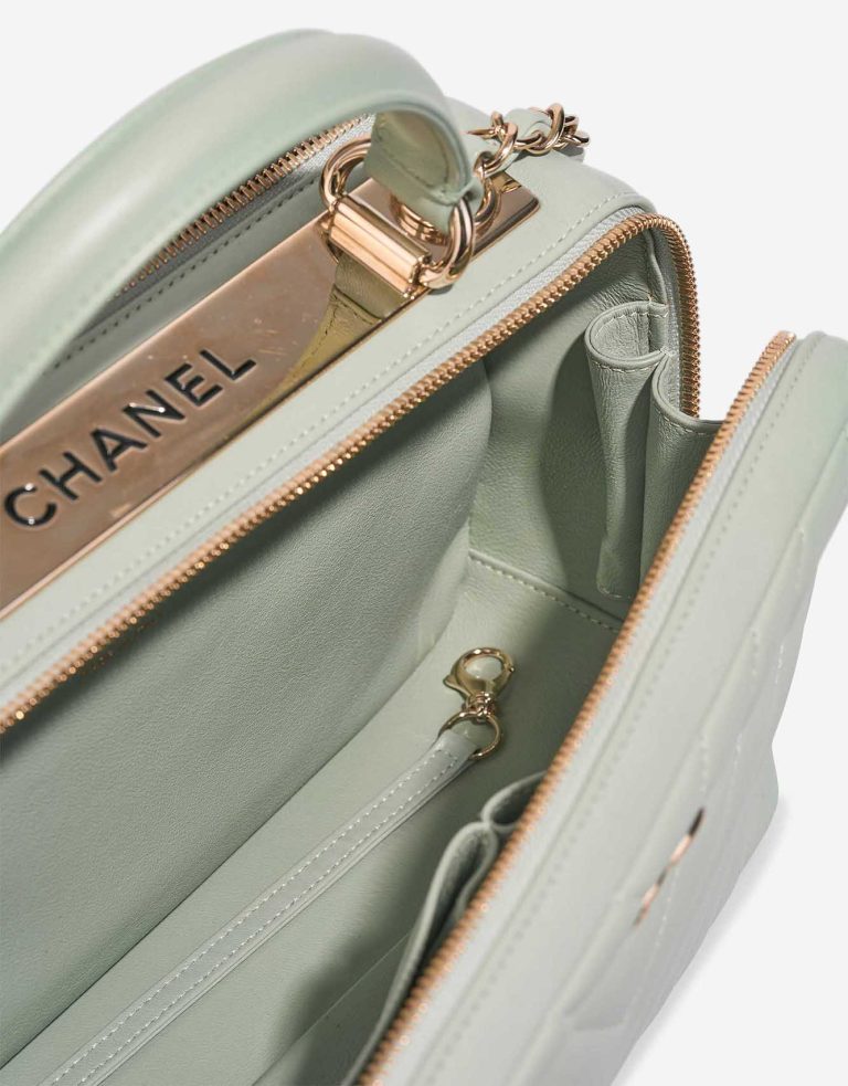 Chanel Trendy CC Vanity Medium Lamb Mint Green Inside | Sell your designer bag