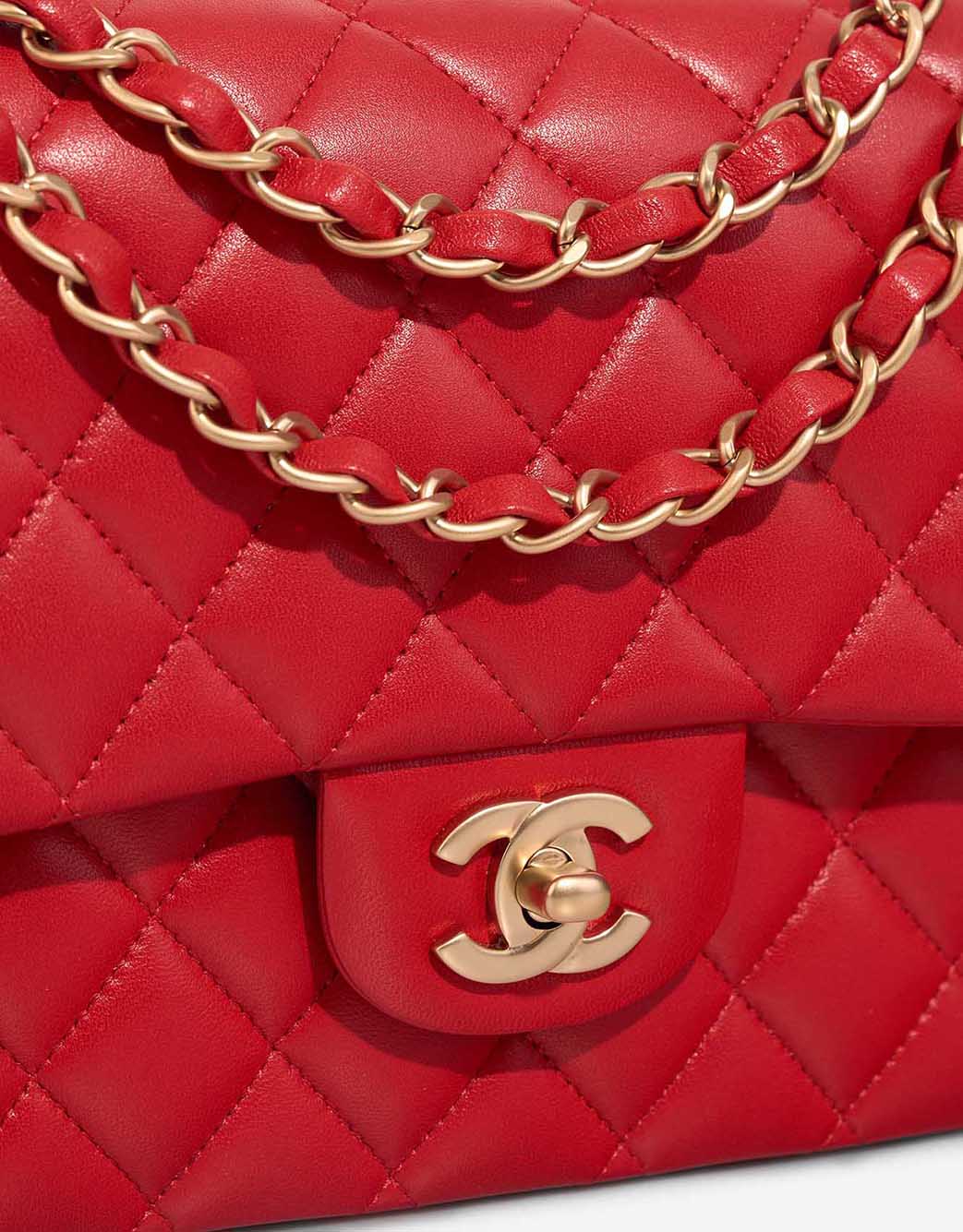 Chanel Timeless Medium Lamb Red Closing System | Sell your designer bag